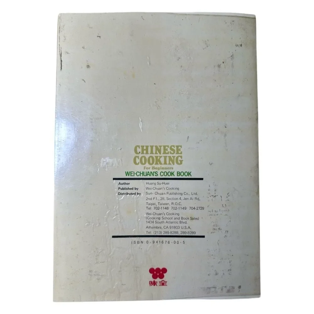 Chinese Cooking for Beginners Wei-Chuan’s Cookbook Huang Su-Huei Vintage